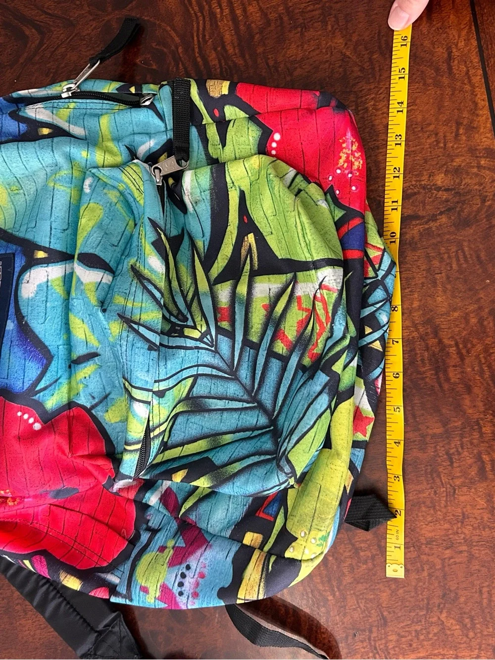 JanSport High Stakes Polyester Multi Graffiti School Backpack Colorful